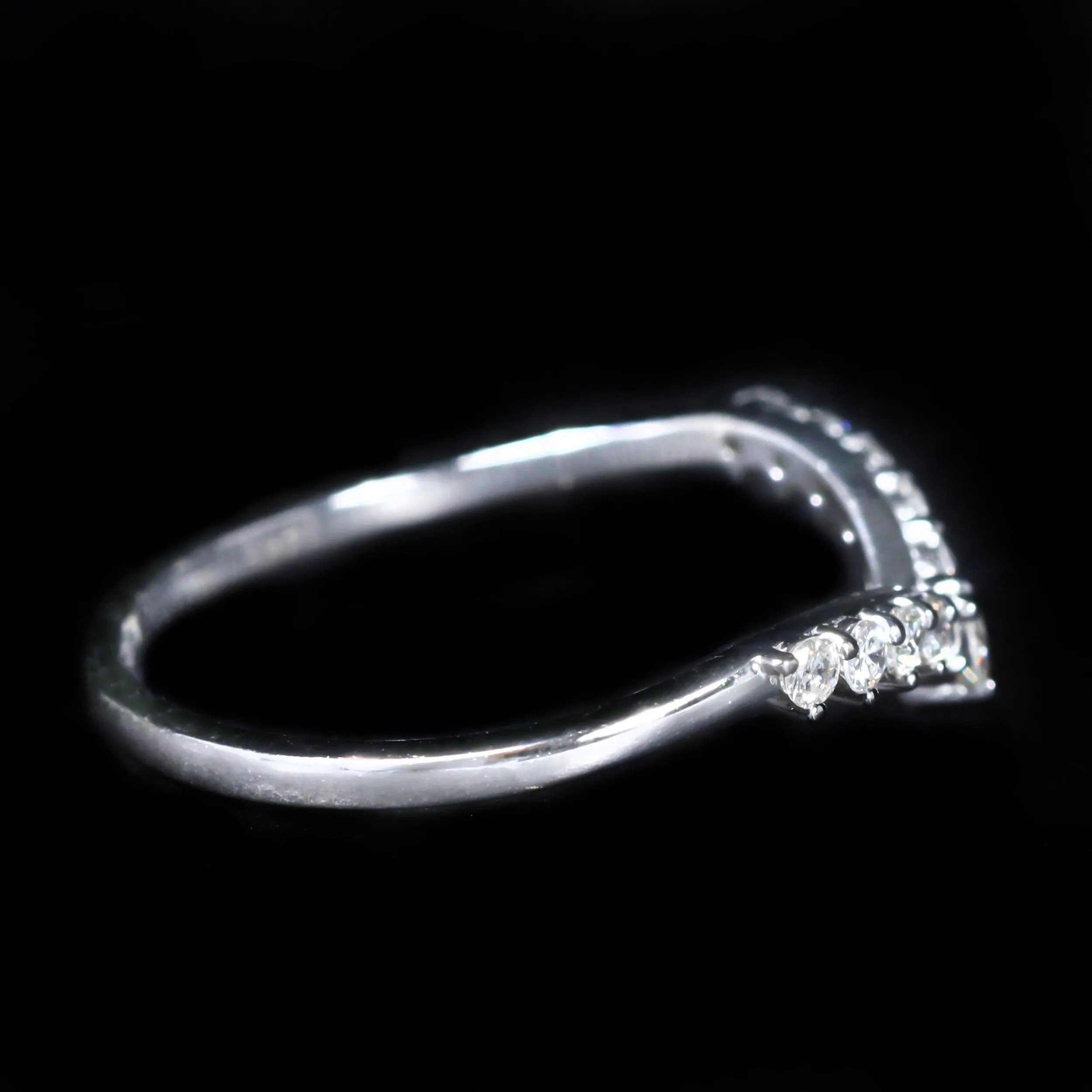 14k White Gold 0.28 CTW Diamond Tiara Band