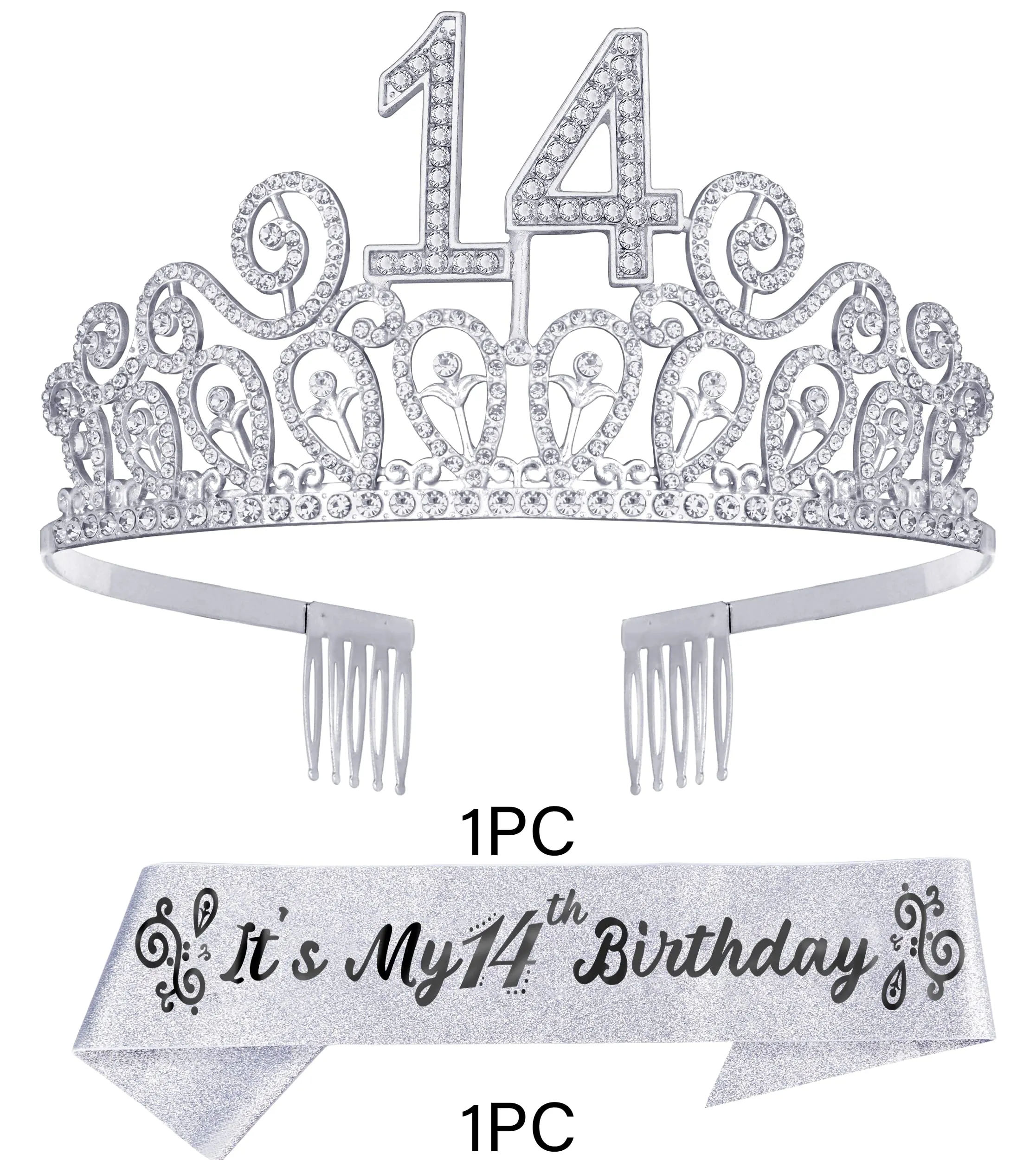 14th Birthday, 14th Birthday Gifts, 14th Birthday Crown, 14th Birthday Tiara, 14th