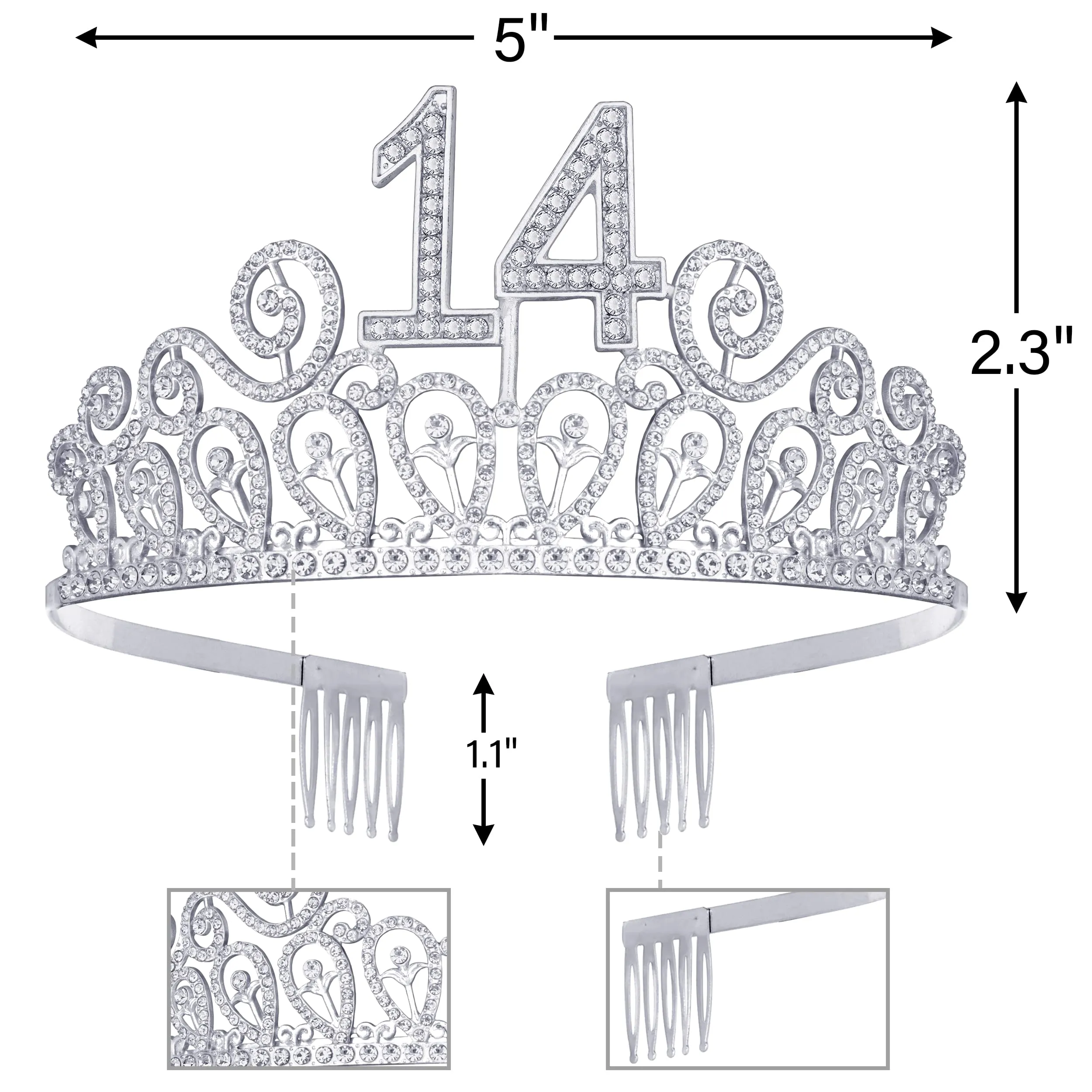 14th Birthday, 14th Birthday Gifts, 14th Birthday Crown, 14th Birthday Tiara, 14th