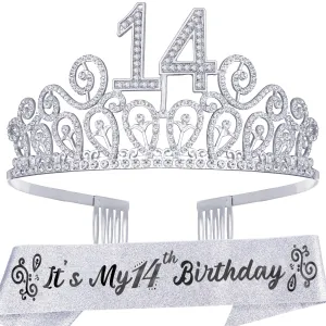 14th Birthday, 14th Birthday Gifts, 14th Birthday Crown, 14th Birthday Tiara, 14th