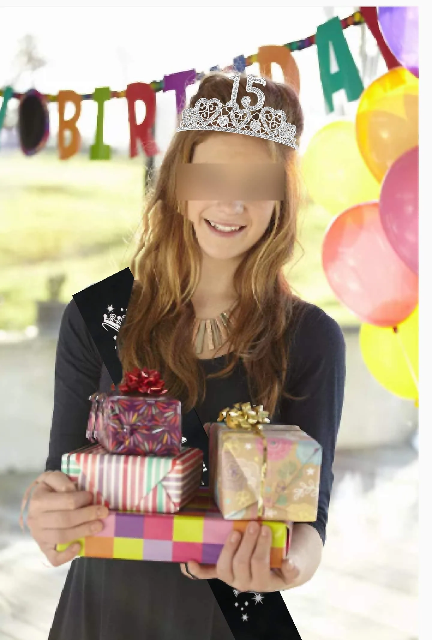 15th Birthday Sash, 15th Birthday Tiara, 15th Birthday Decorations for Her, 15th Birthday