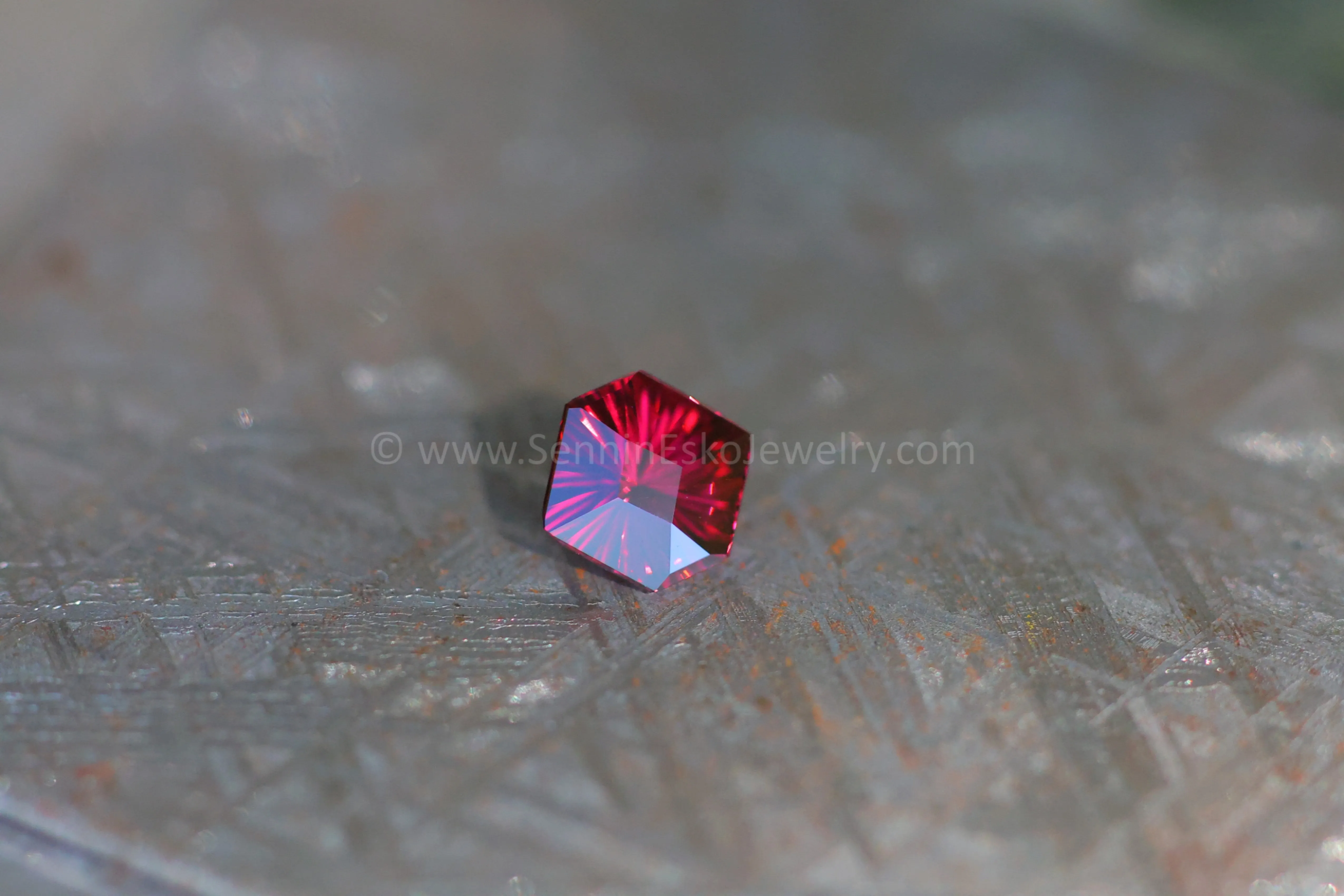 1.63ct Pomegranate Garnet Hexagon - 7.5x8.2mm