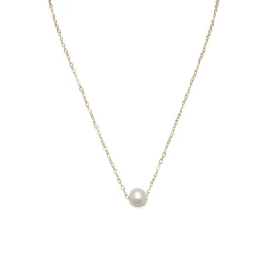 16"   2" Gold Filled Floating Cultured Freshwater Pearl Necklace