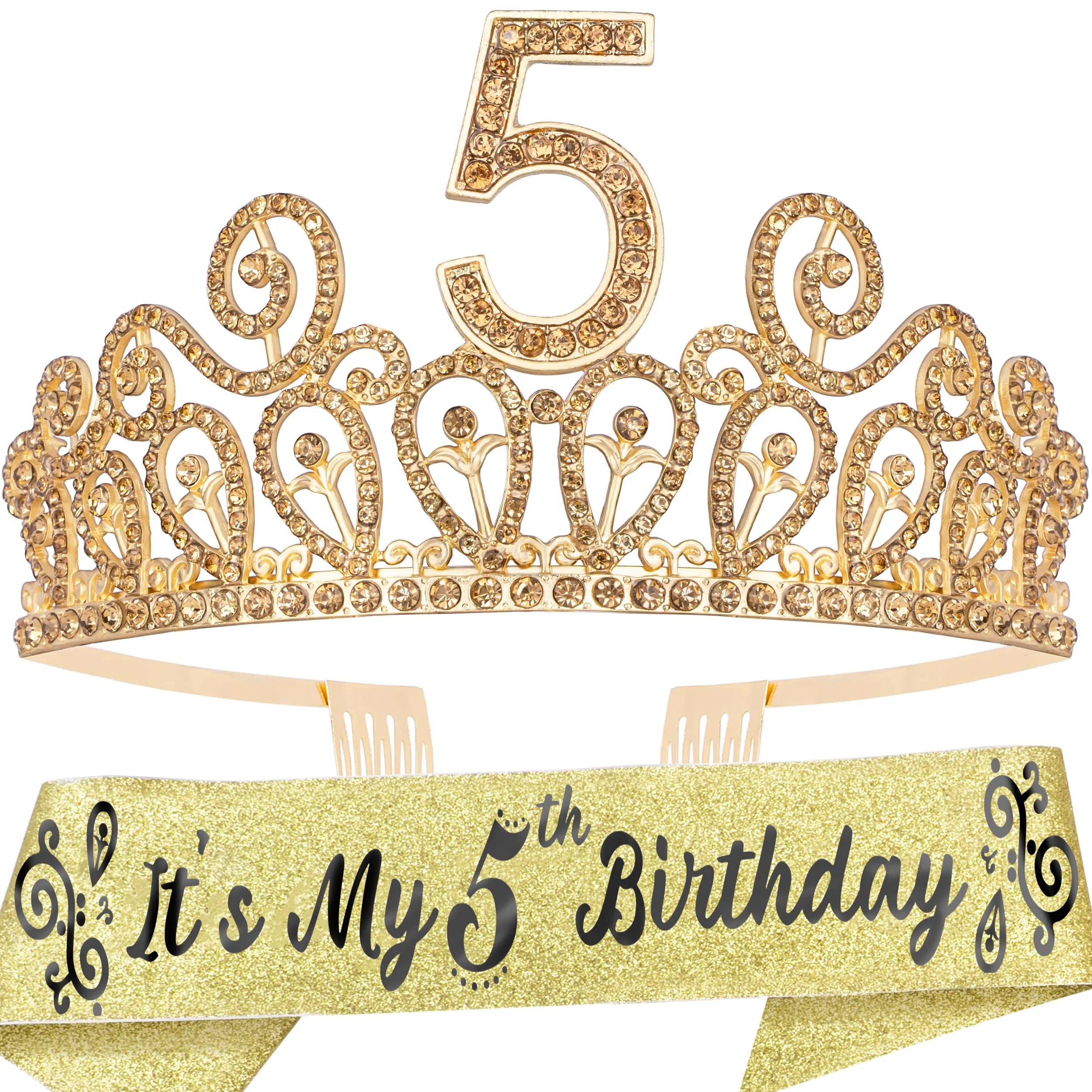 5th Birthday, 5th Birthday Decorations Girl, 5th Birthday Girl, 5th Birthday Tiara, 5th