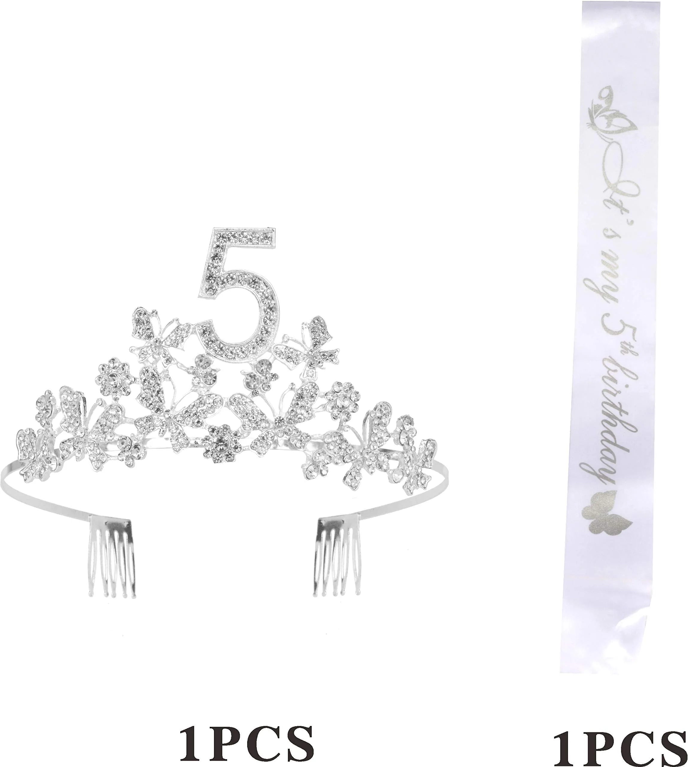 5th Birthday, 5th Birthday Decorations Girl, 5th Birthday Girl, 5th Birthday Tiara, 5th