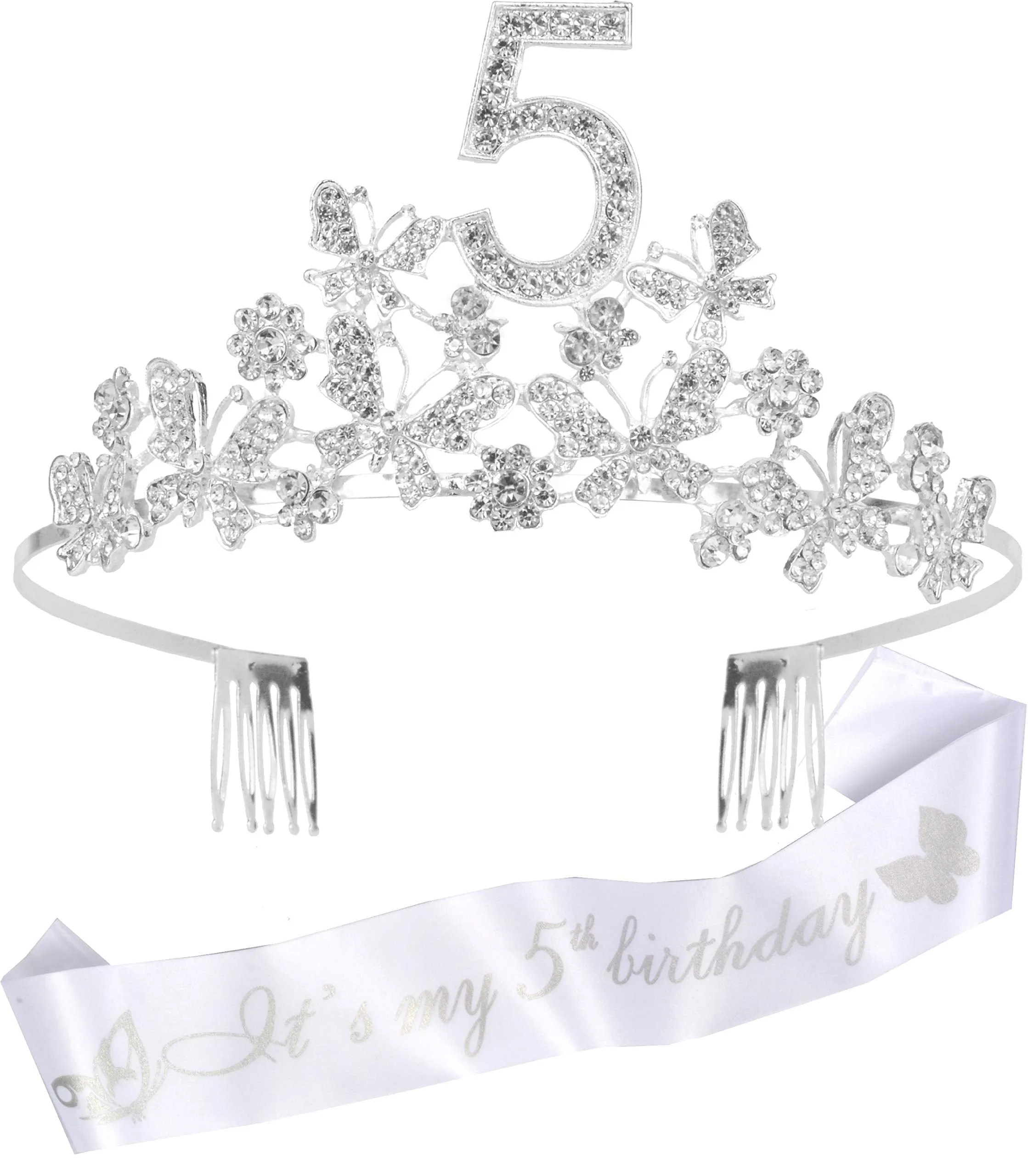 5th Birthday, 5th Birthday Decorations Girl, 5th Birthday Girl, 5th Birthday Tiara, 5th