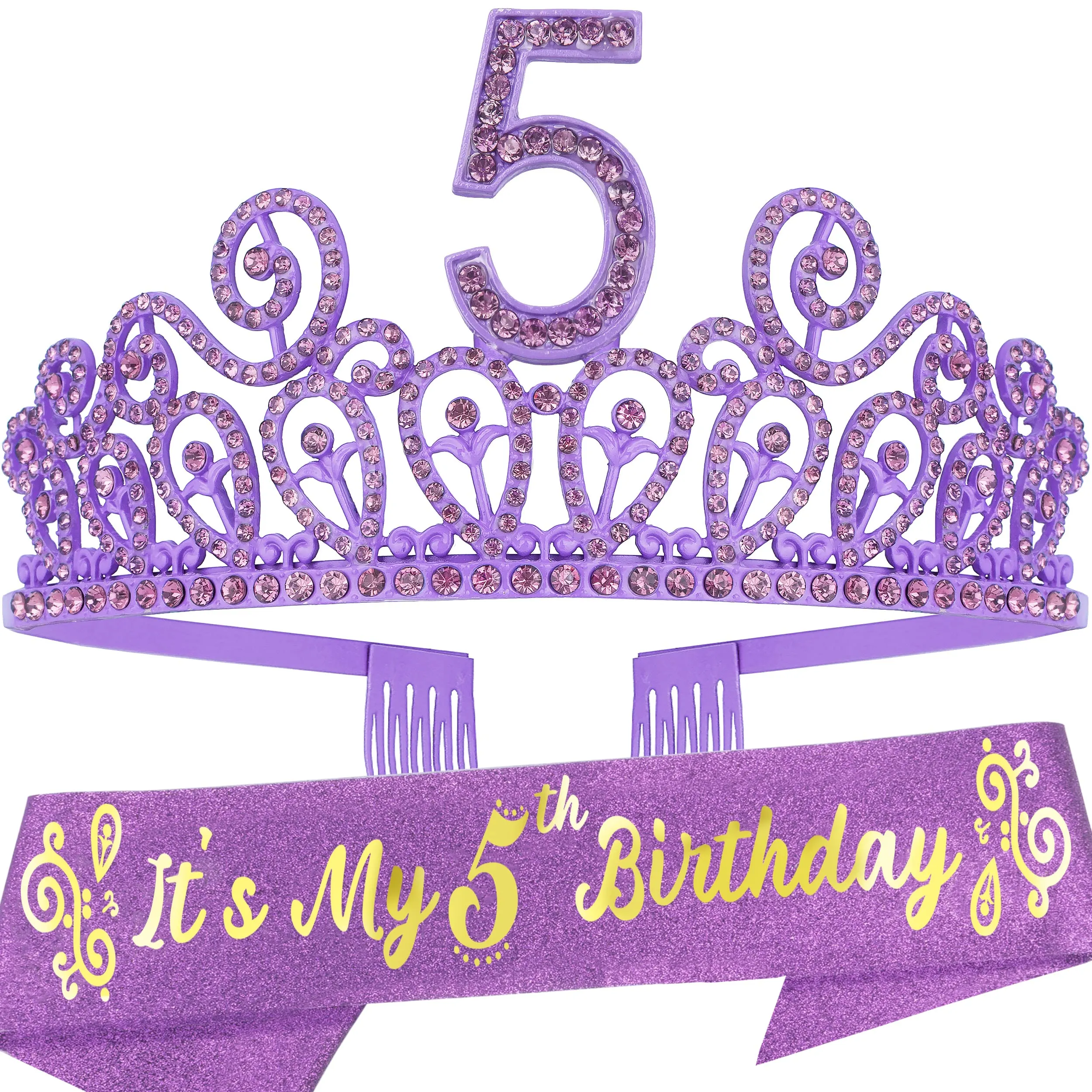 5th Birthday, 5th Birthday Decorations Girl, 5th Birthday Girl, 5th Birthday Tiara, 5th