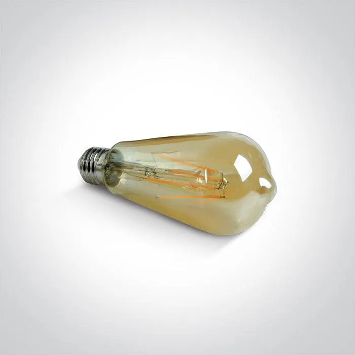 9G04RAD/A/E RETRO LED 7W AMBER E27 230V DIMMABLE