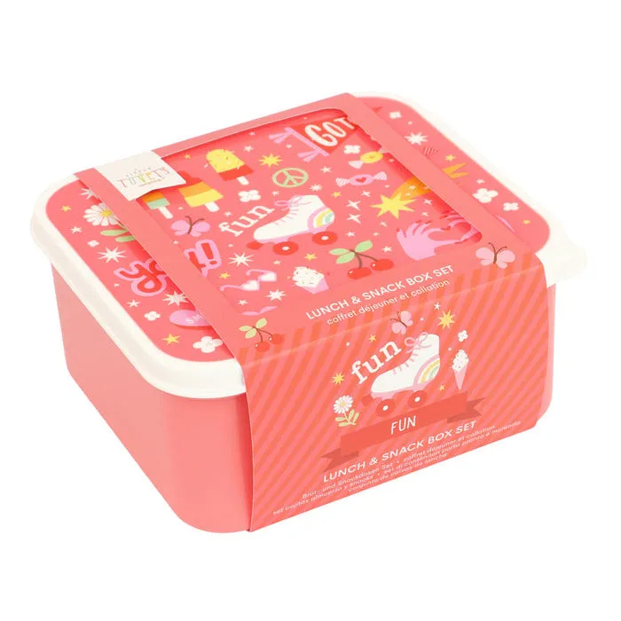 A Little Lovely Company Lunch & Snack Box Set: Fun