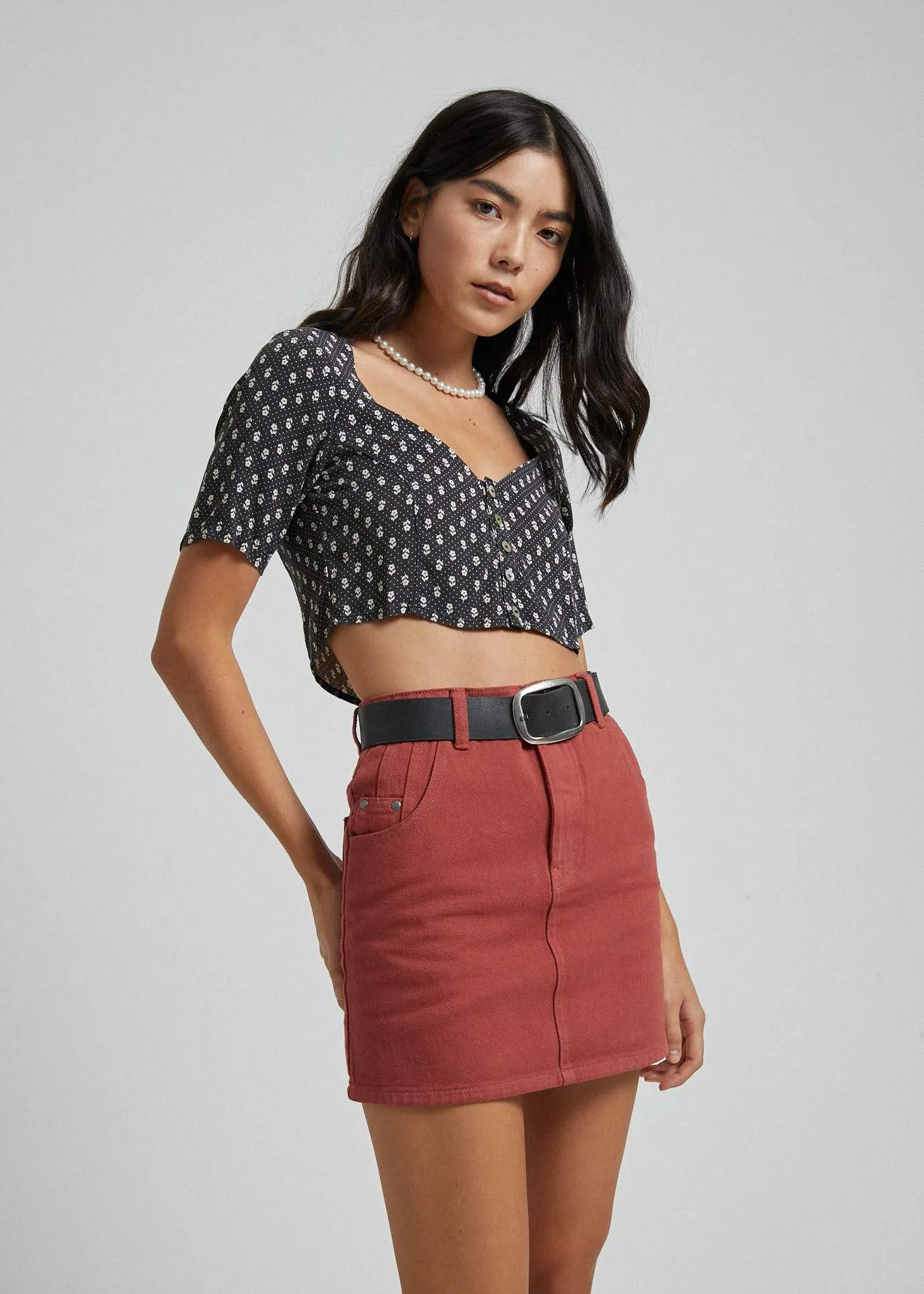 Afends Womens Denny - Twill Skirt