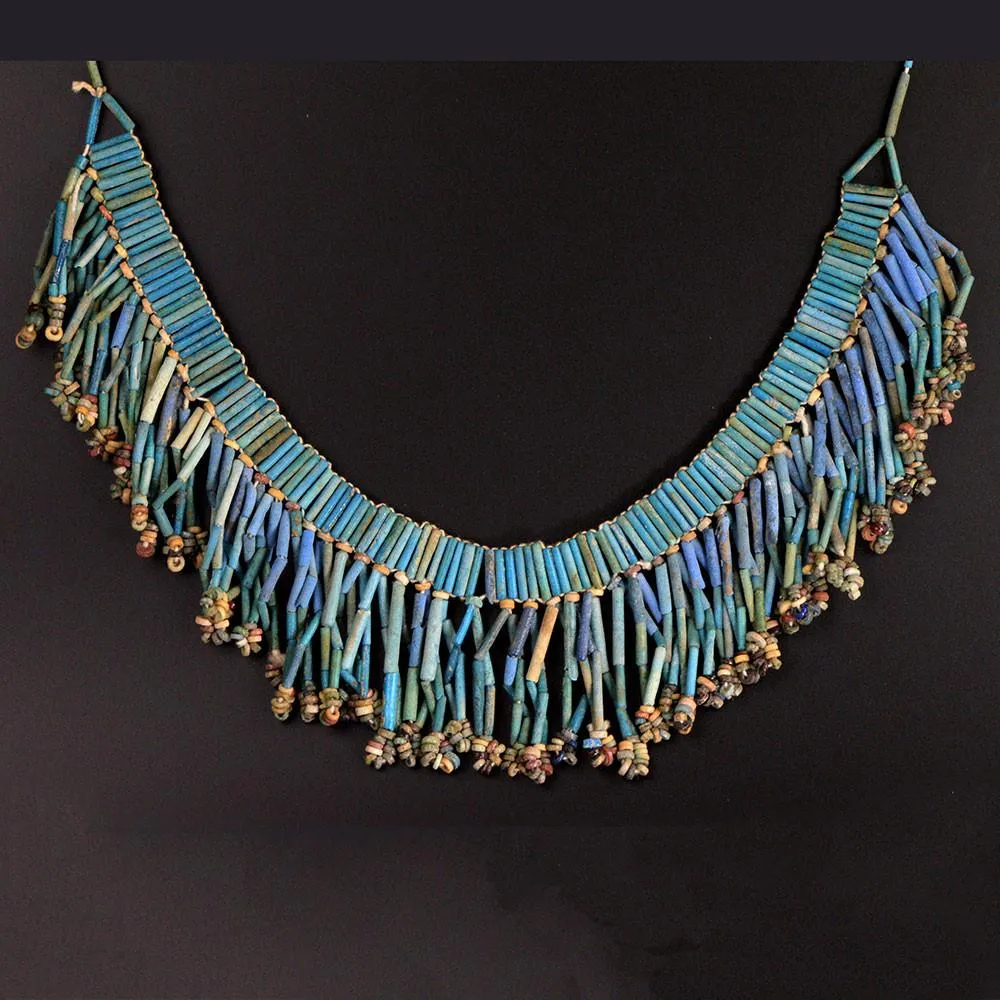 An Egyptian Broad Collar Faience Necklace, Late Period, ca. 664-332 BCE