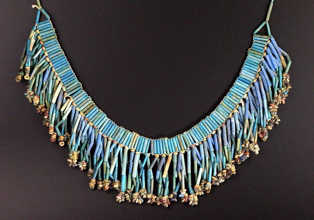 An Egyptian Broad Collar Faience Necklace, Late Period, ca. 664-332 BCE