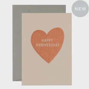 Anniversary Heart Blush Card