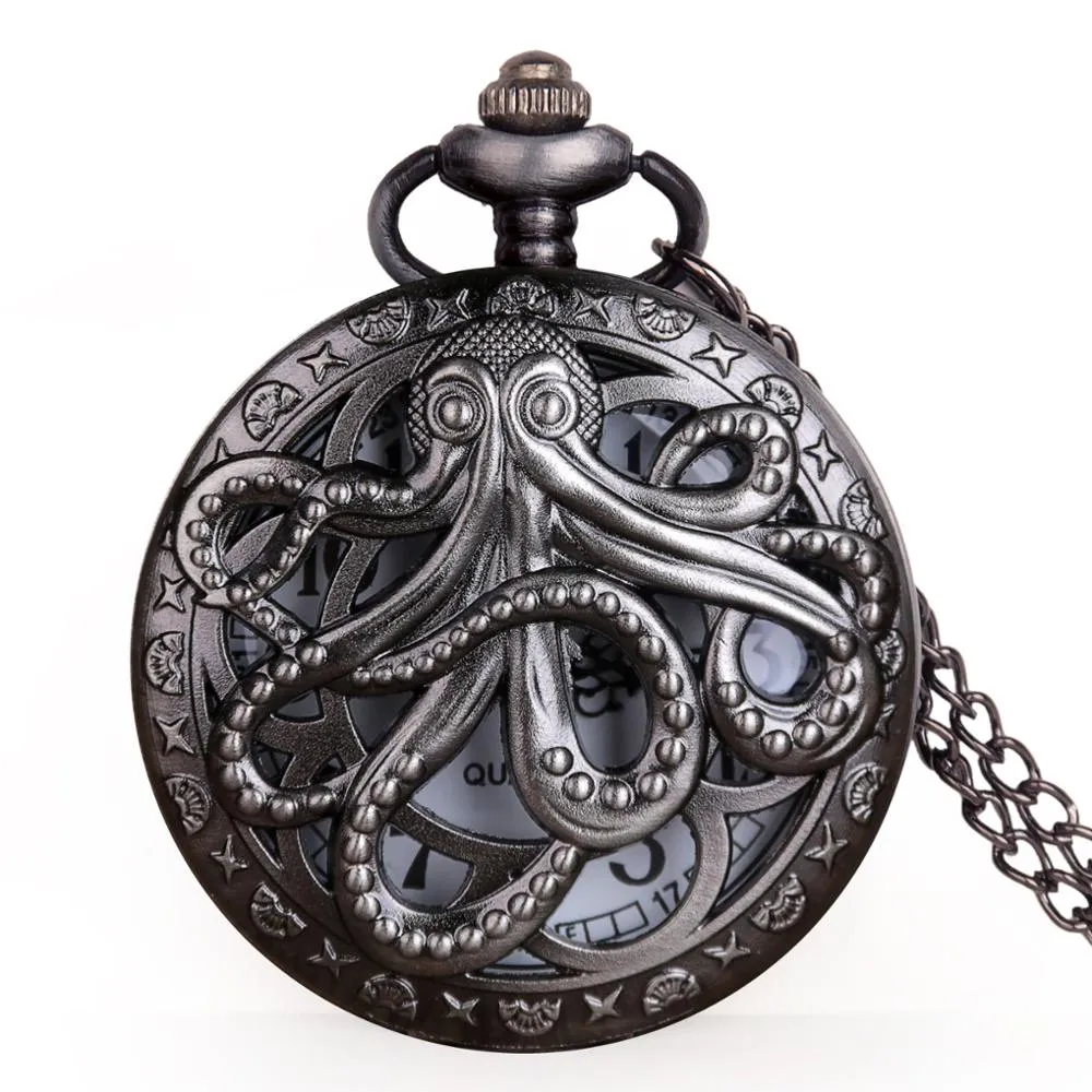 Antique Octopus Pocket Necklace Watch