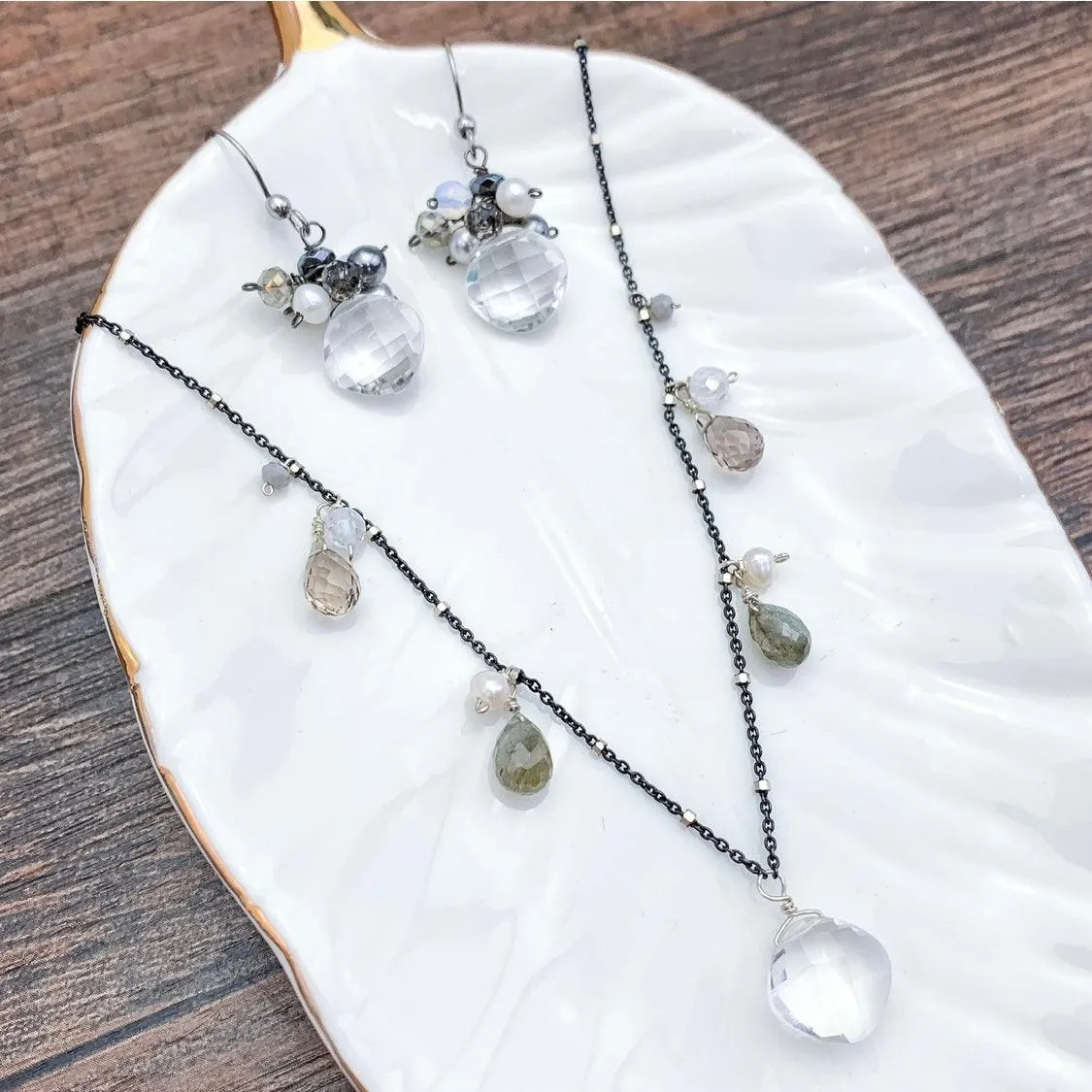 Black & White Boho Zina Classic Necklace