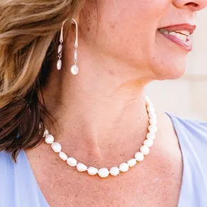 Brenda Grand Chunky Pearl Necklace