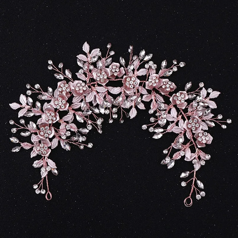 Bridal Flower Headband Prom Tiara