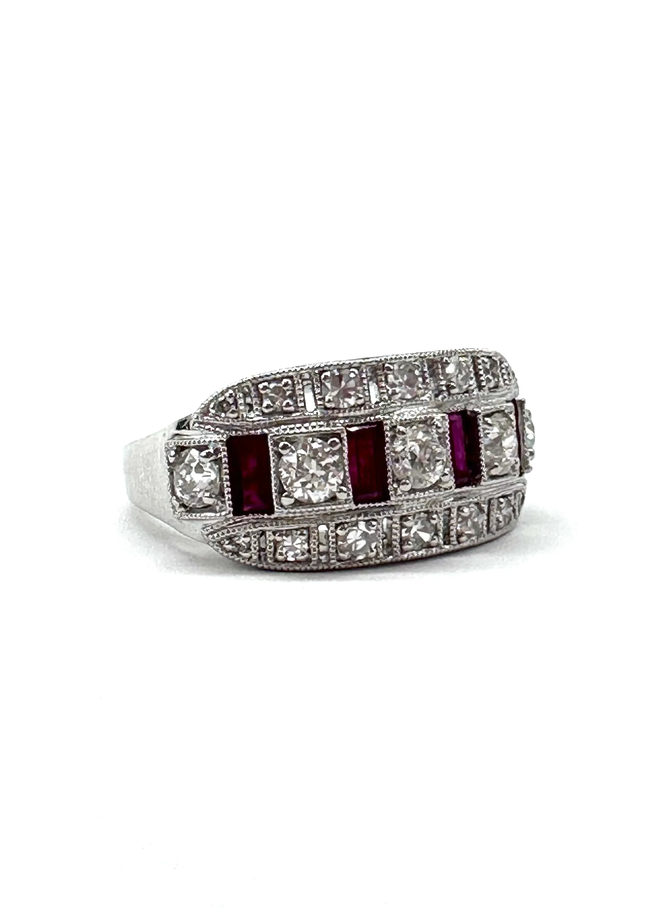 Diamond and Ruby Ring