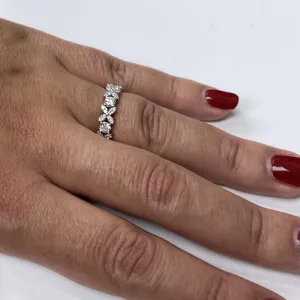 Diamond Flower Eternity Ring