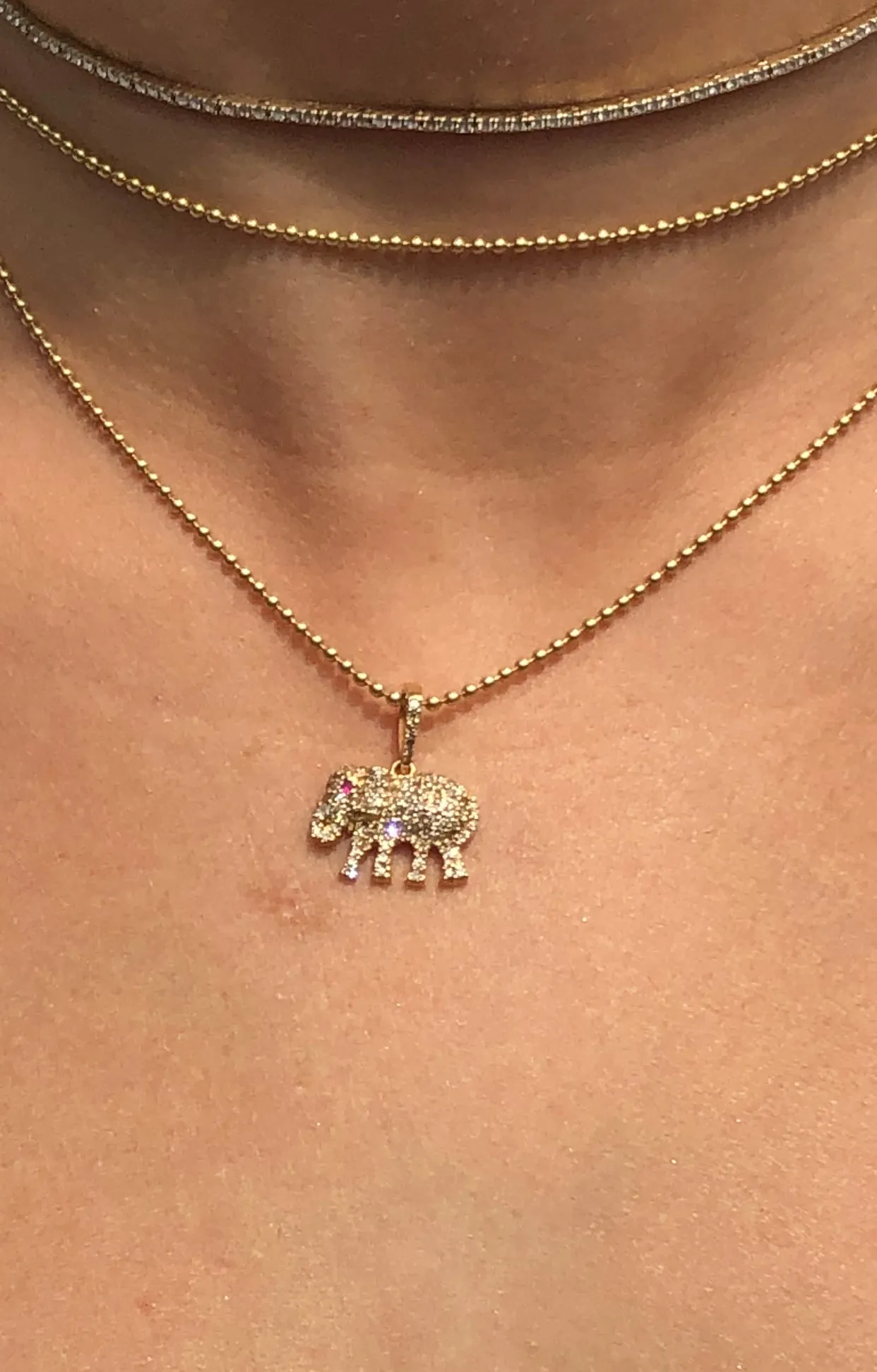 DIAMOND LUCKY ELEPHANT CHARM