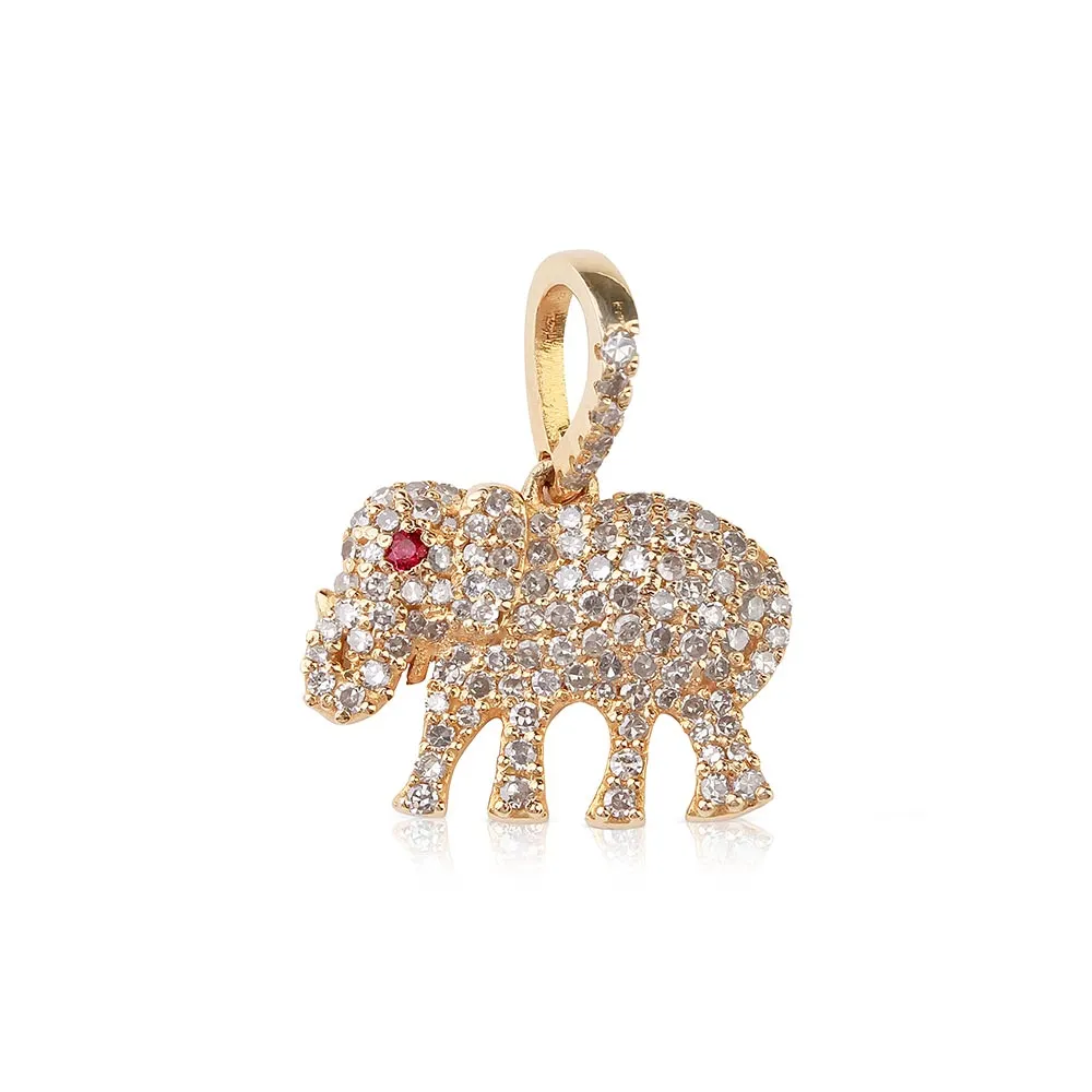 DIAMOND LUCKY ELEPHANT CHARM