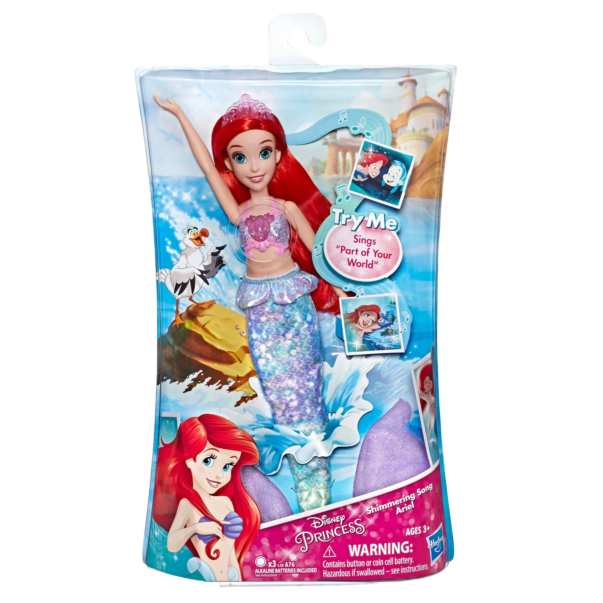 DIsney Princess Shimmering Song Ariel, Singing Doll