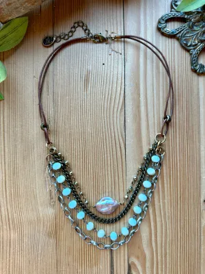 Earthy Brights Quad Necklace