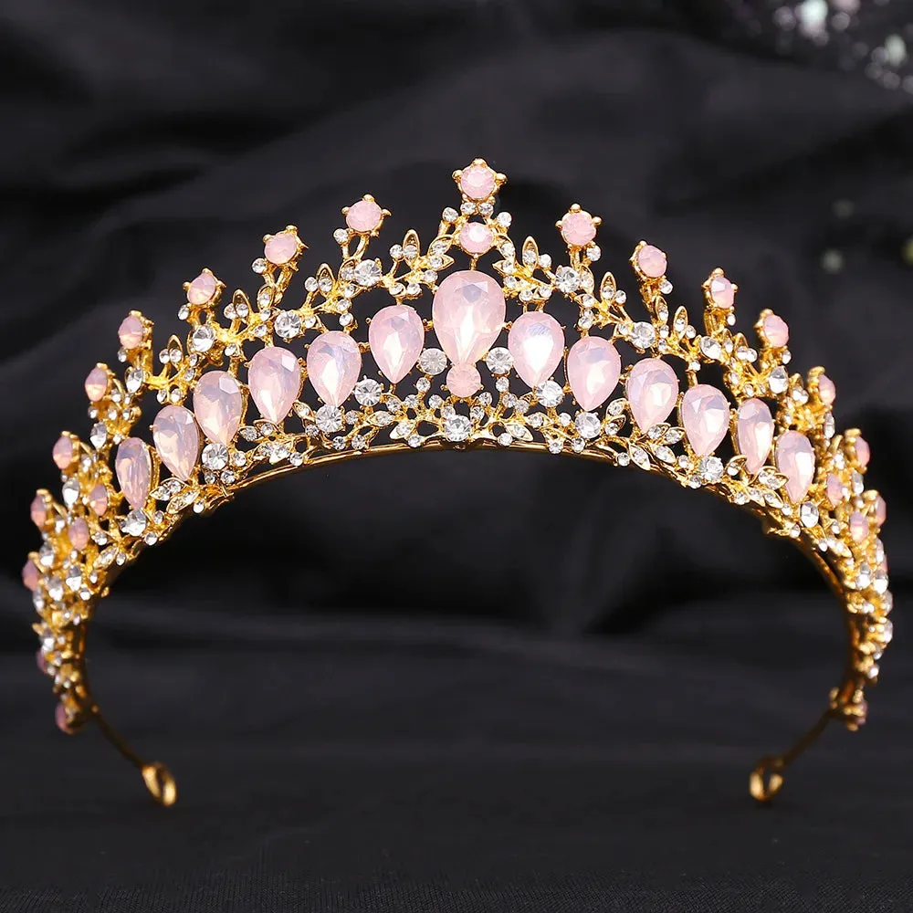 Elegant Party Tiaras Wedding Party Bridal Crystal Crown Hair Accessories