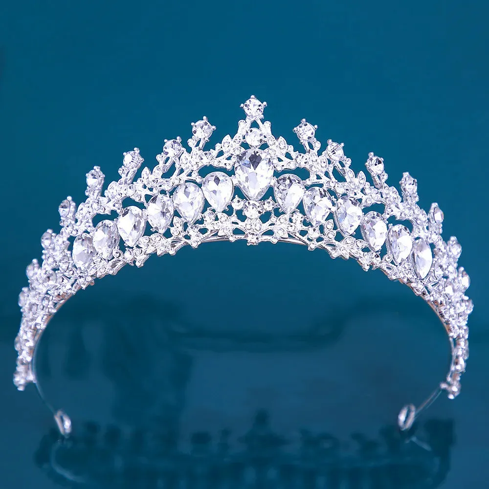 Elegant Party Tiaras Wedding Party Bridal Crystal Crown Hair Accessories