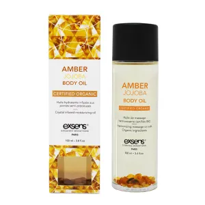 Exsens Amber Jojoba Crystal Organic Moisturizing Body Oil 3.4 oz