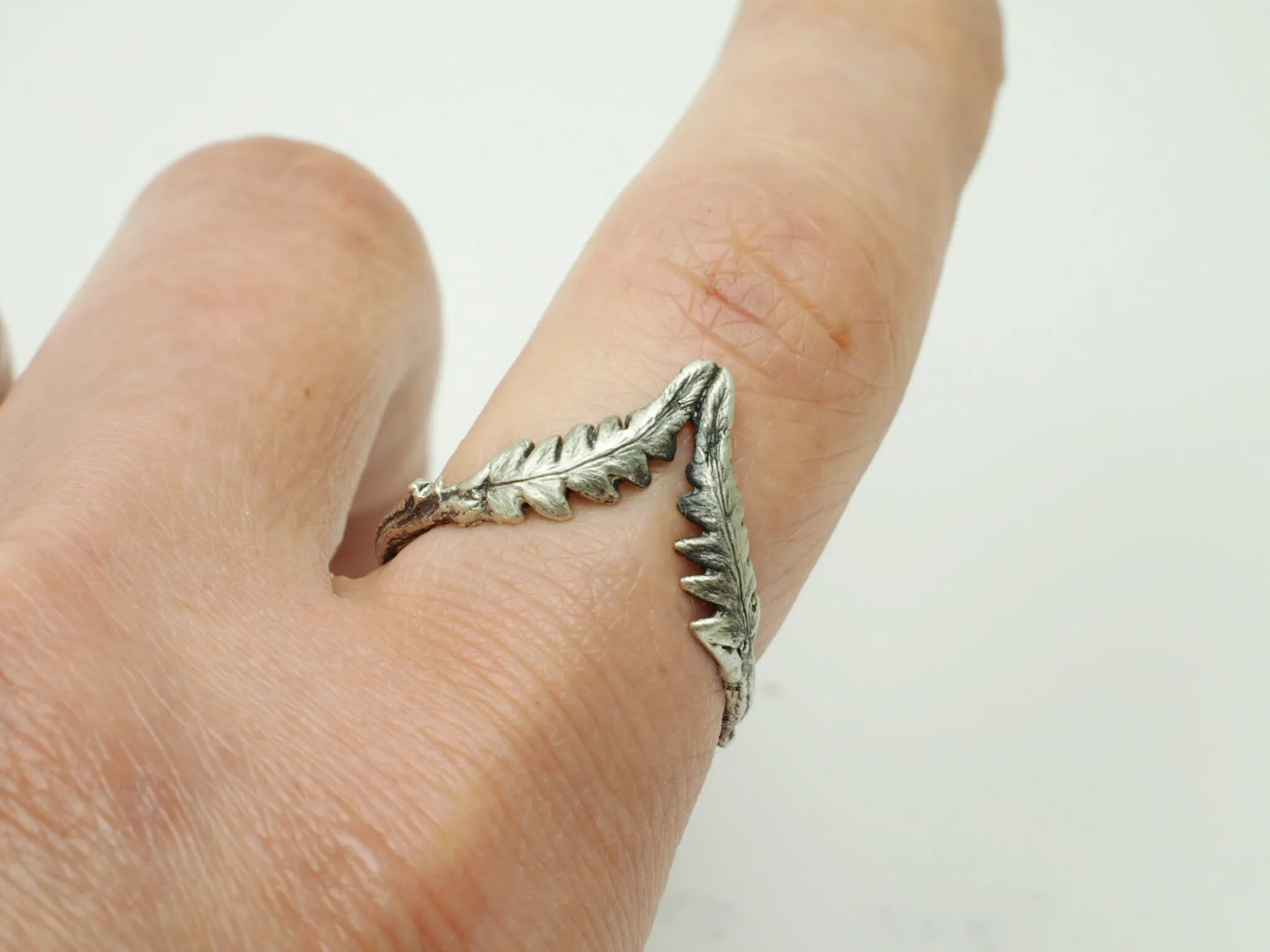 Fern tiara ring