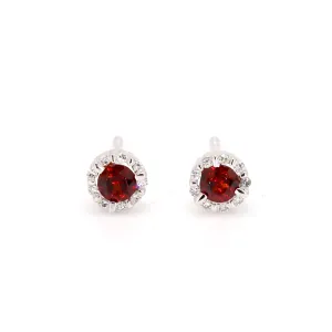 Garnet Stud Earrings