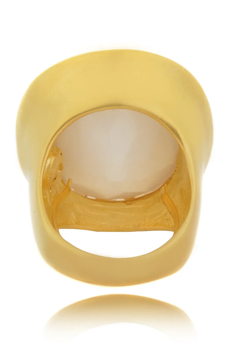 KENNETH JAY LANE HARRIET Chalk White Center Ring