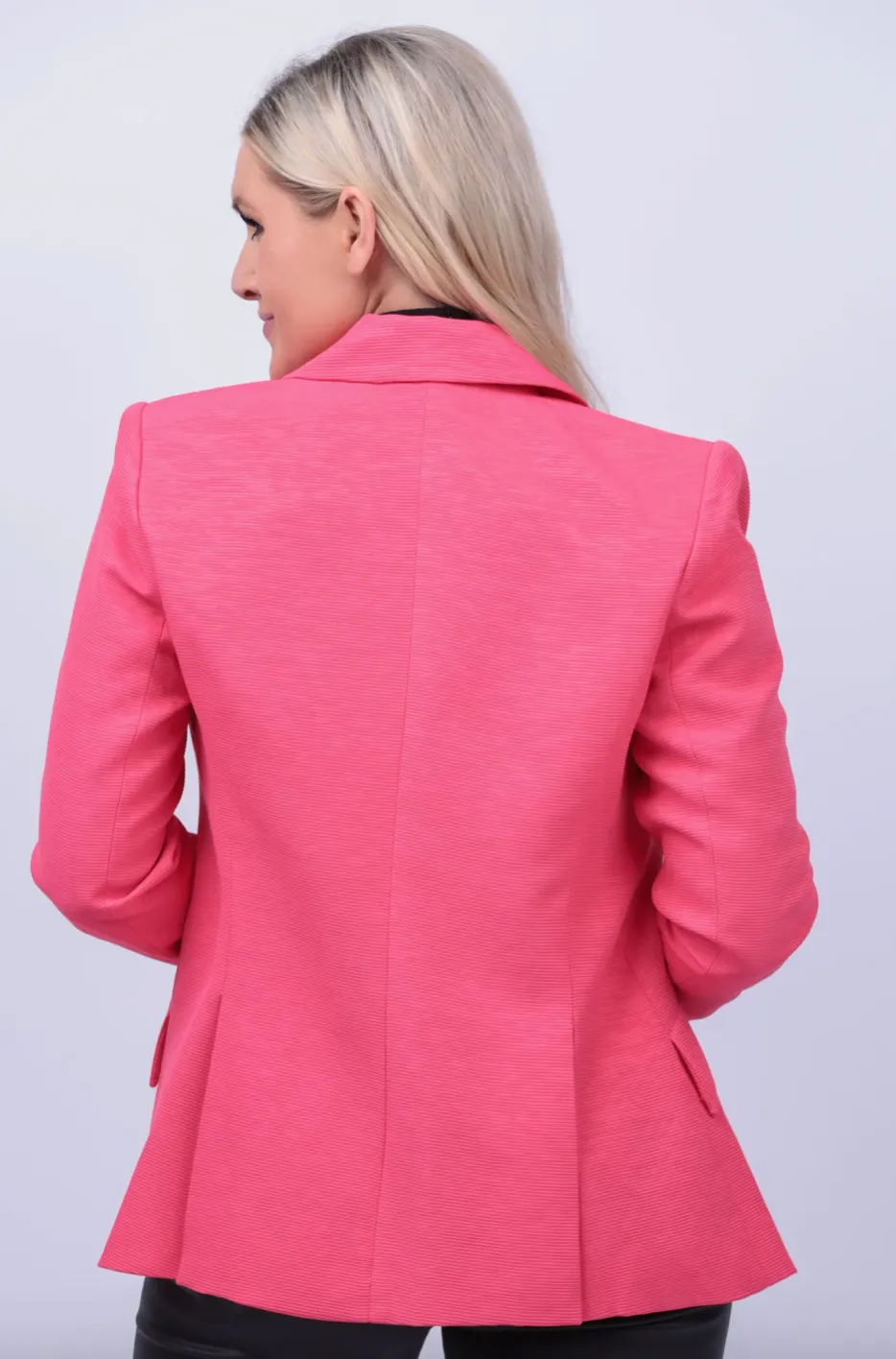 L'Agence Chamberlain Blazer Coral Butterfly Lining