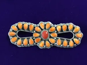 Mediterranean Coral and Spondylus Pin