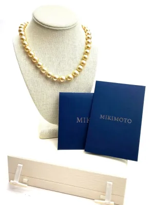 Mikimoto Golden South Sea Pearl Necklace