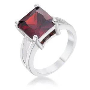 Nadine Ruby Princess Cut Engagement Ring | 5.6ct