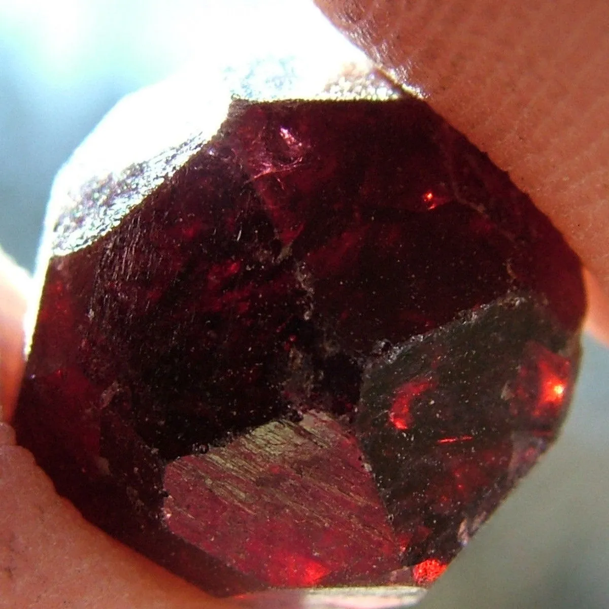 Natural Red Garnet Quartz Crystals