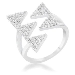 Nori CZ Geometric Contemporary Ring | 0.7ct