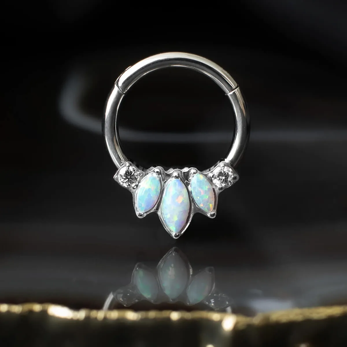 Opal Tiara Titanium Clicker