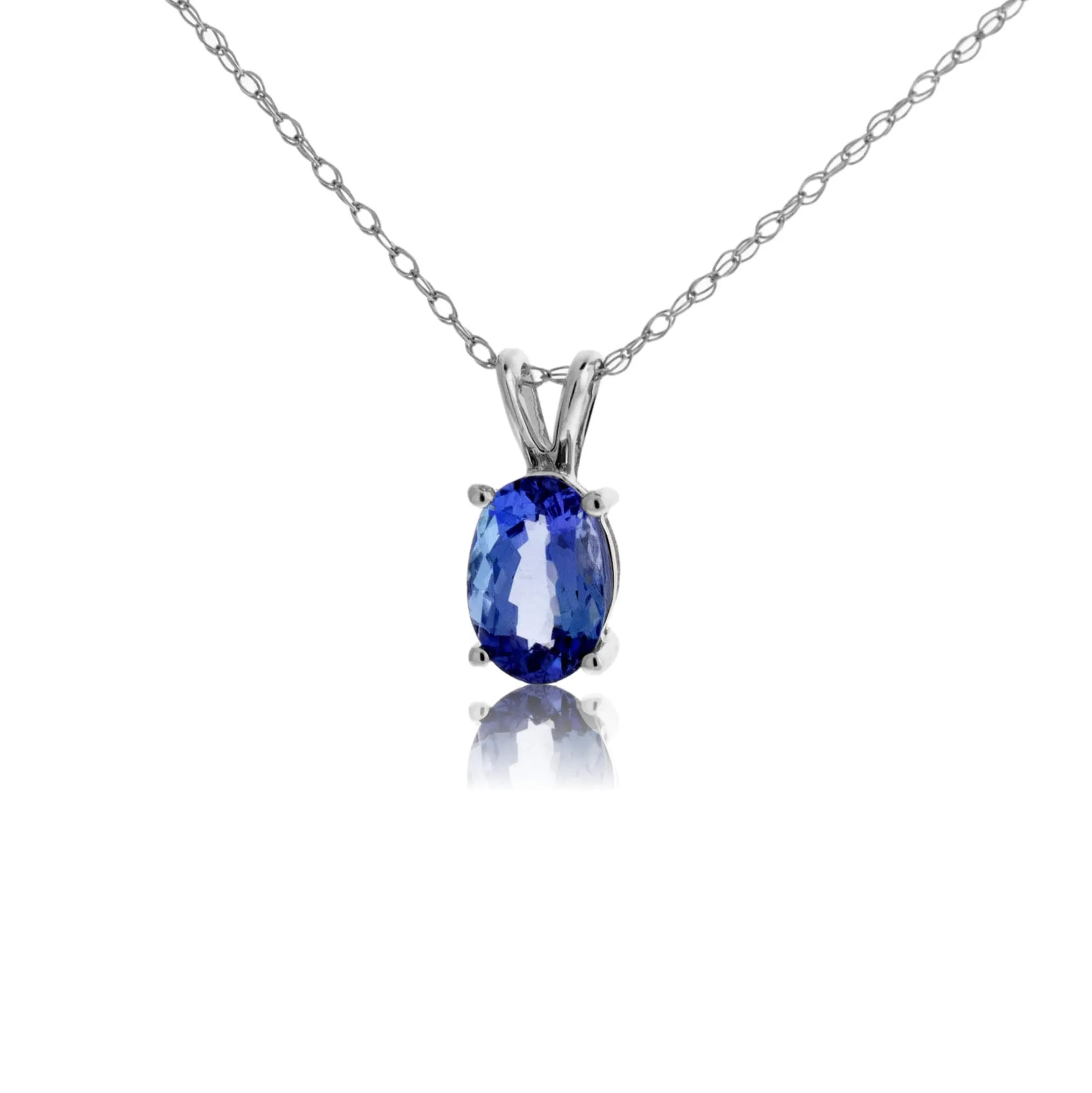 Oval Solitaire Tanzanite Pendant