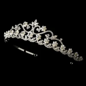 Pearl and Crystal Bridal Tiara