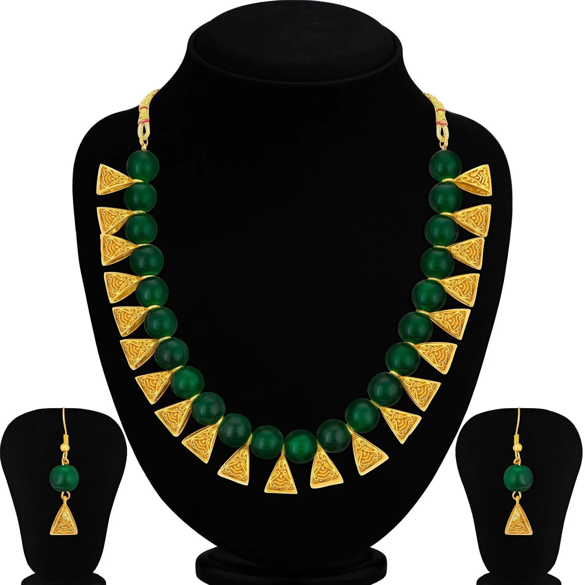 Plastic Jewel Set (Green)