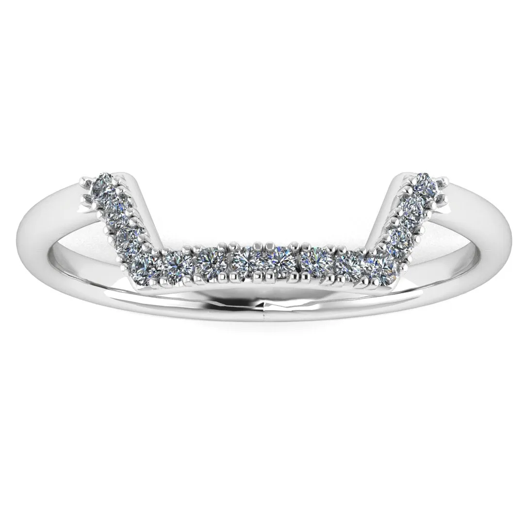 "Alexi" Micro Set 0.20ct Diamond Square Shaped Eternity Ring ET22