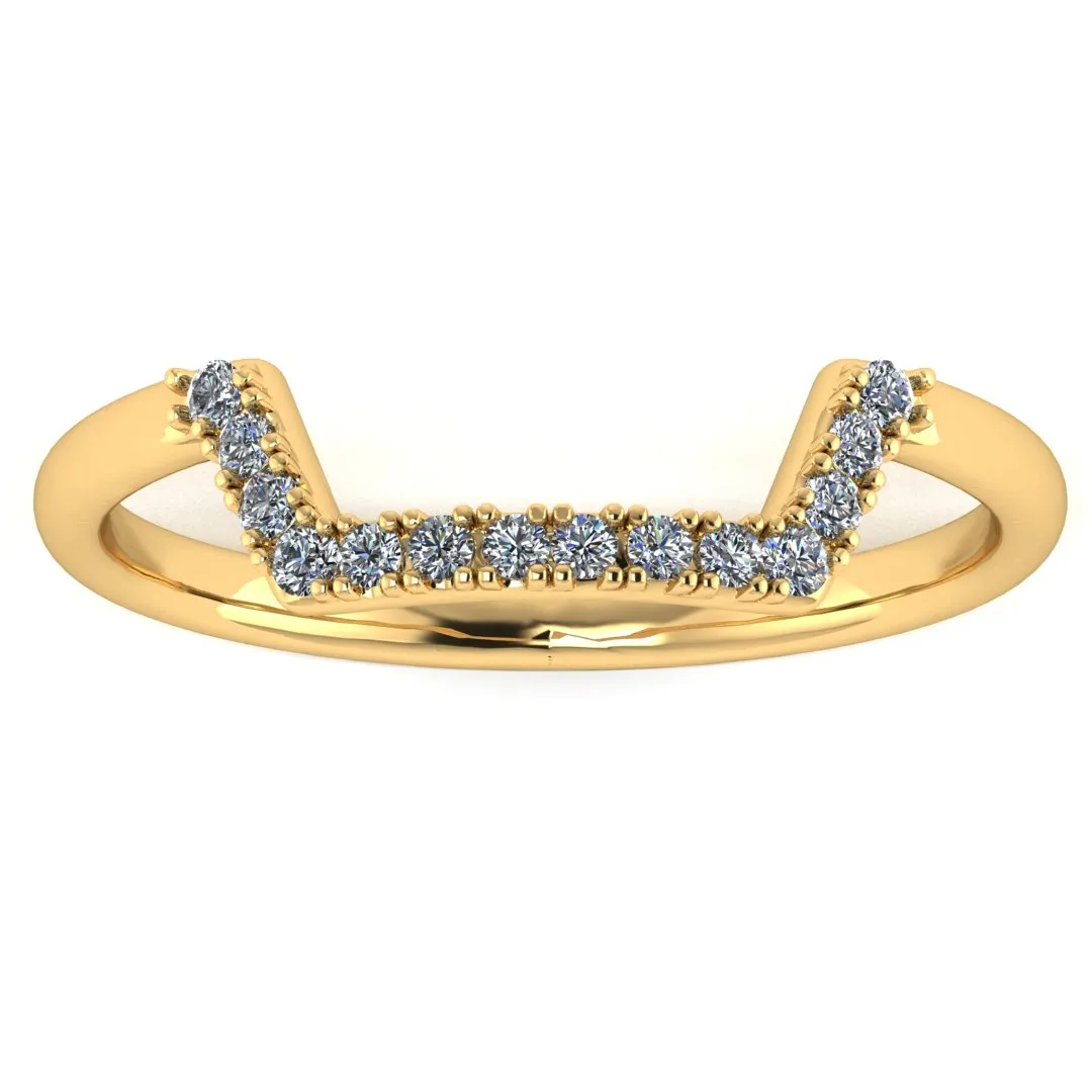 "Alexi" Micro Set 0.20ct Diamond Square Shaped Eternity Ring ET22