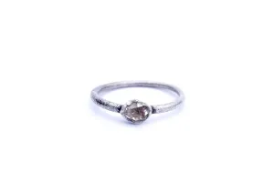 Raw crystal ring | Herkimer diamond ring