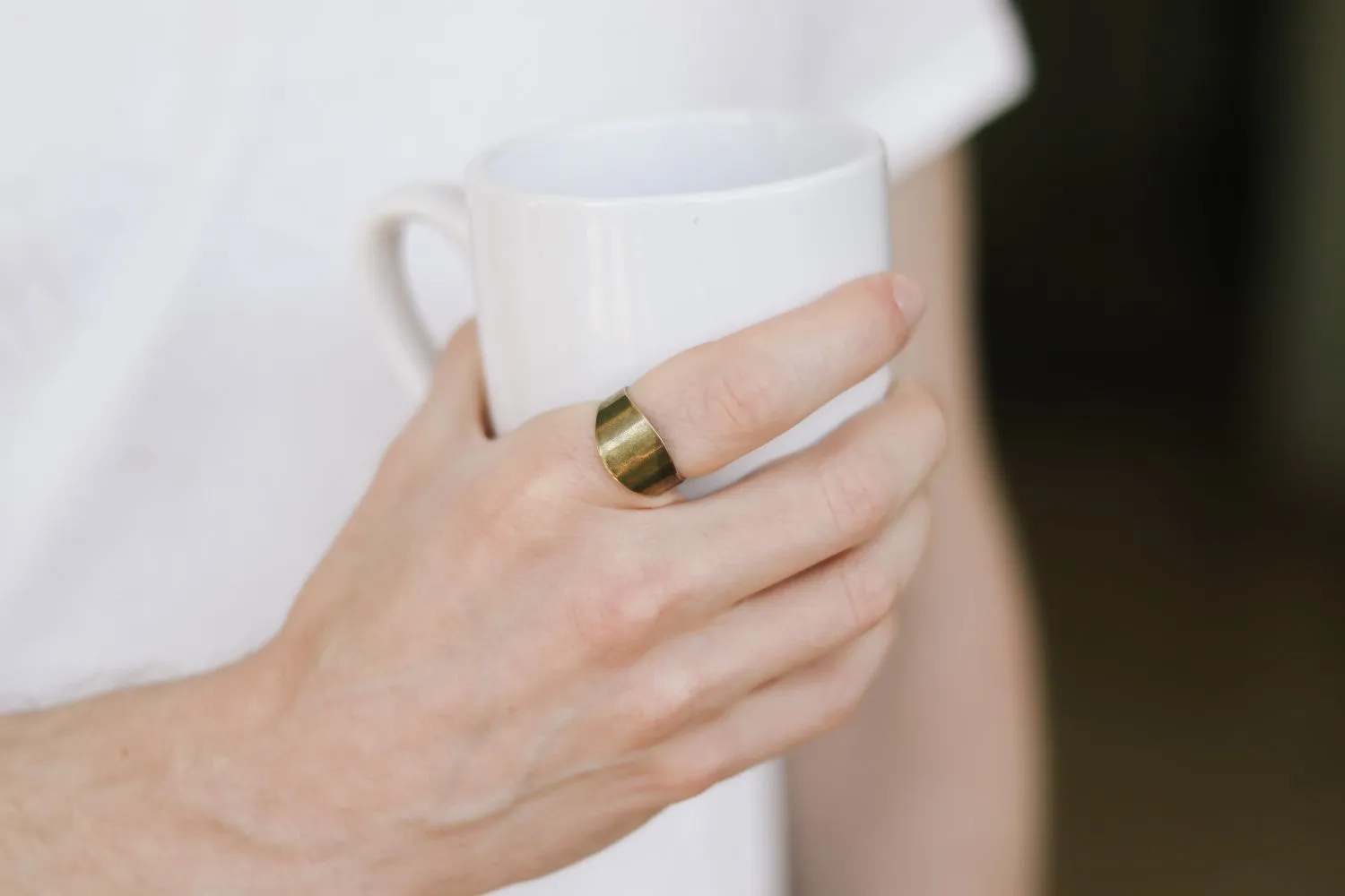 Ring for men, bronze plain ring, men's ring, boyfriend gift for him, adjustable ring, wrapped ring, minimalist mens jewelry, stacking ring