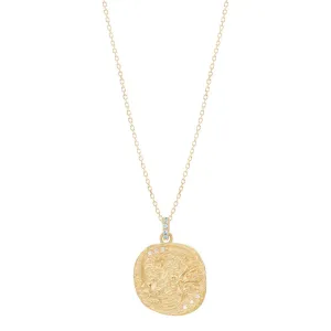 Rose Goddess of Gold Water Necklace