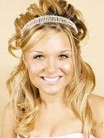 Simple Elegance Crystal Bridal Headband Tiara