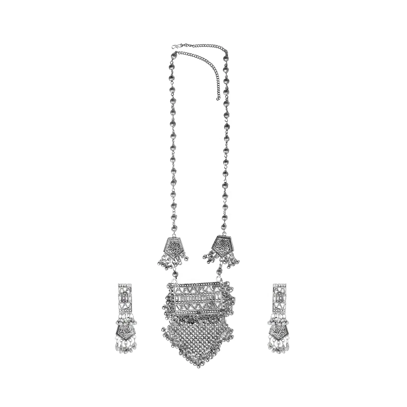 Teejh Gurleen Silver Oxidised Jewelry Gift Set